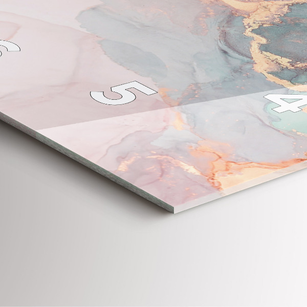 Zegar na ścianę kwadratowy Tekstura marmuru