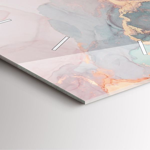 Zegar na ścianę kwadratowy Tekstura marmuru