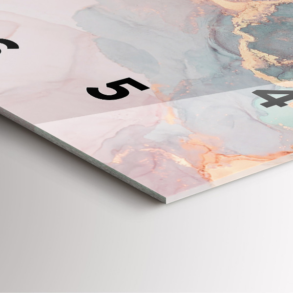 Zegar na ścianę kwadratowy Tekstura marmuru