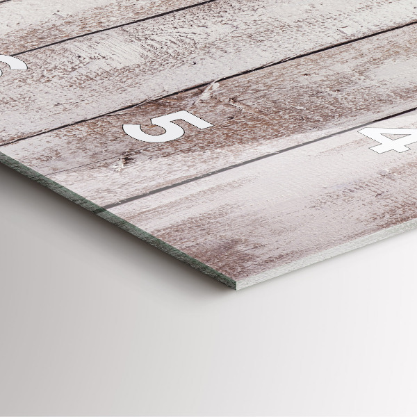 Kwadratowy zegar Jasne deski drewna