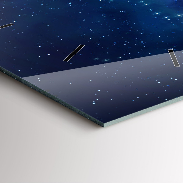 Kwadratowy zegar Ciemne niebo gwiazdy