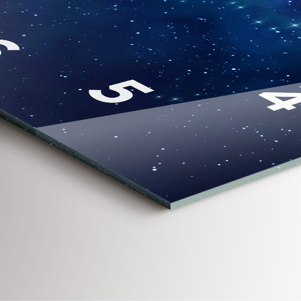 Kwadratowy zegar Ciemne niebo gwiazdy