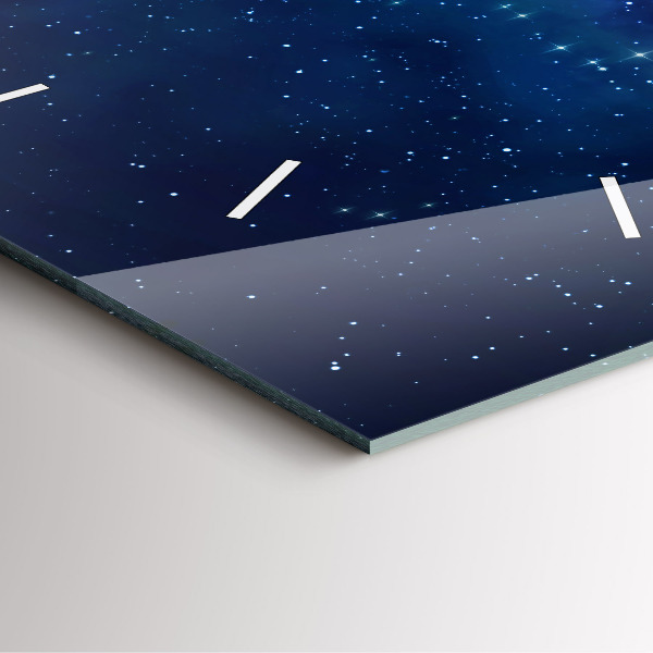 Kwadratowy zegar Ciemne niebo gwiazdy