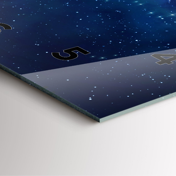 Kwadratowy zegar Ciemne niebo gwiazdy