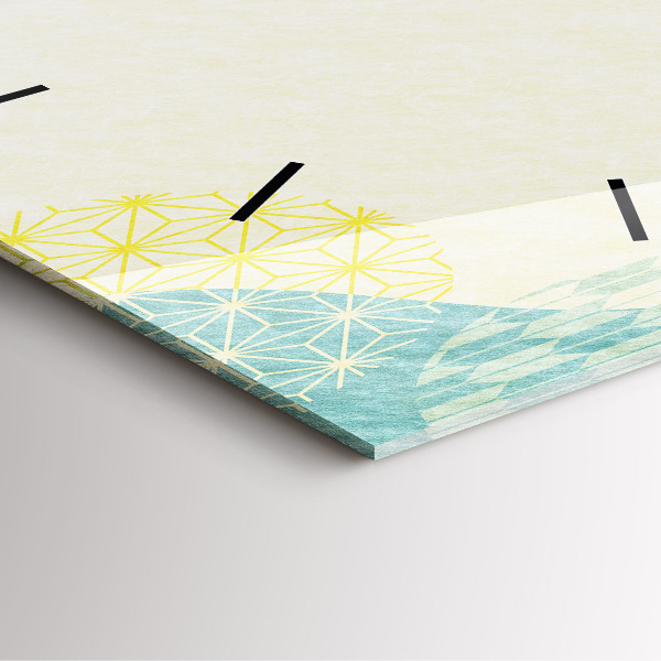 Zegar ścienny kwadratowy Ramka ze wzorów