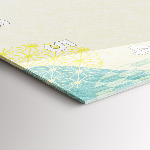 Zegar ścienny kwadratowy Ramka ze wzorów