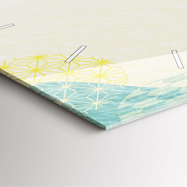 Zegar ścienny kwadratowy Ramka ze wzorów