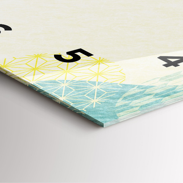 Zegar ścienny kwadratowy Ramka ze wzorów