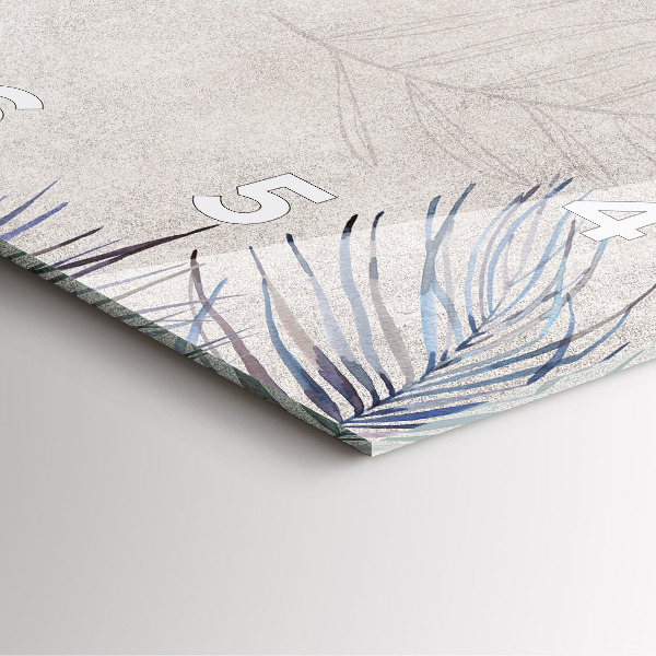 Zegar ścienny kwadratowy Liść palmowy