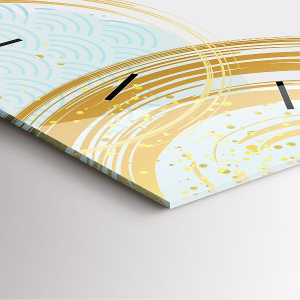 Zegar ścienny kwadratowy Dekoracyjny wzór