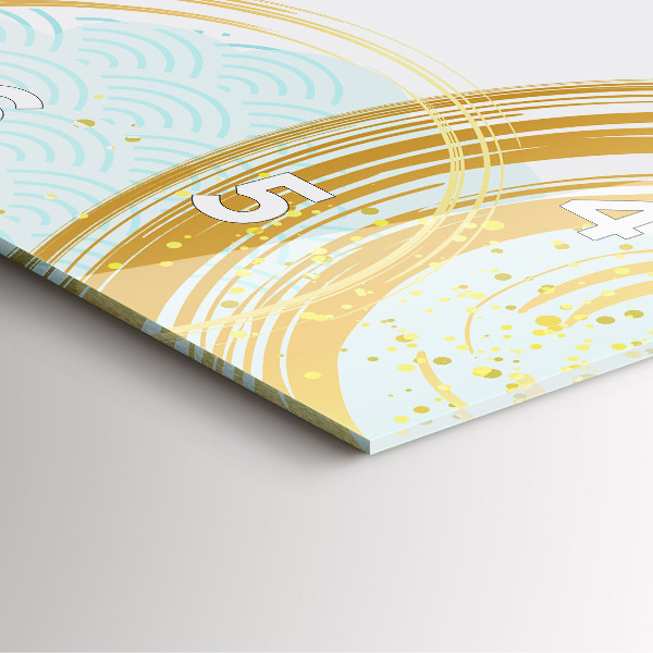 Zegar ścienny kwadratowy Dekoracyjny wzór