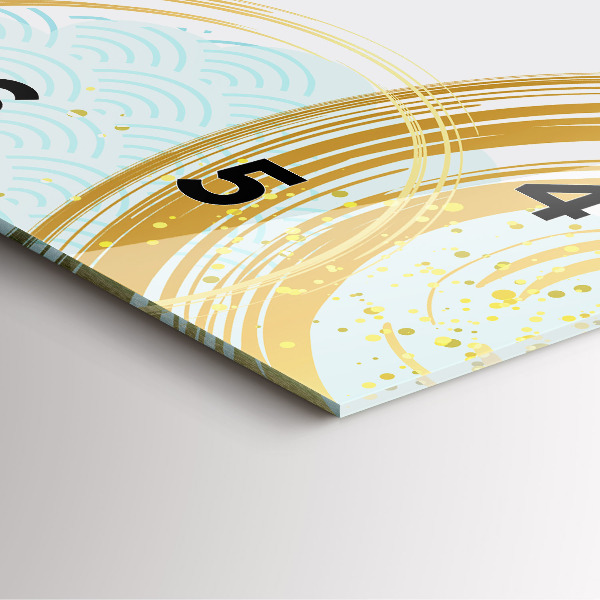 Zegar ścienny kwadratowy Dekoracyjny wzór