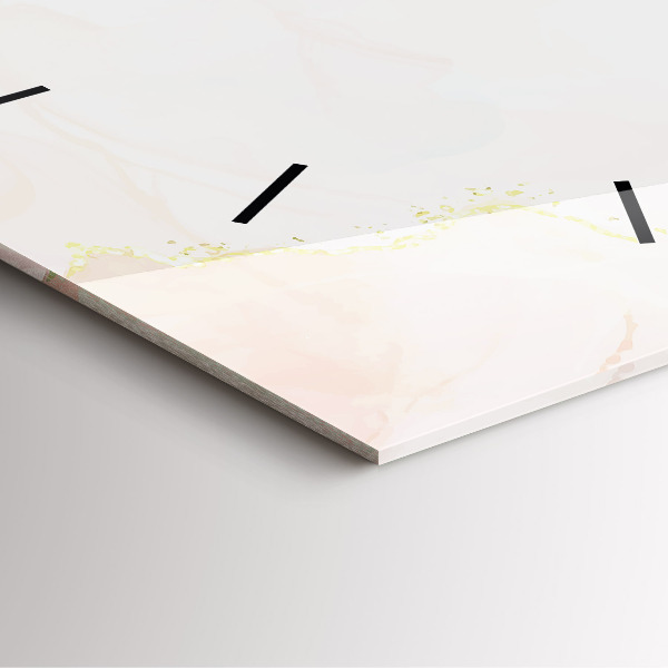 Zegar ścienny kwadratowy Akwarelowy marmur