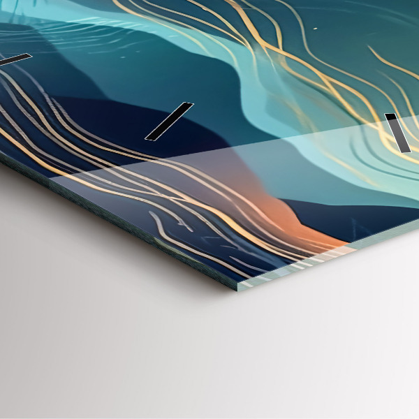 Zegar ścienny kwadratowy Krajobraz górski