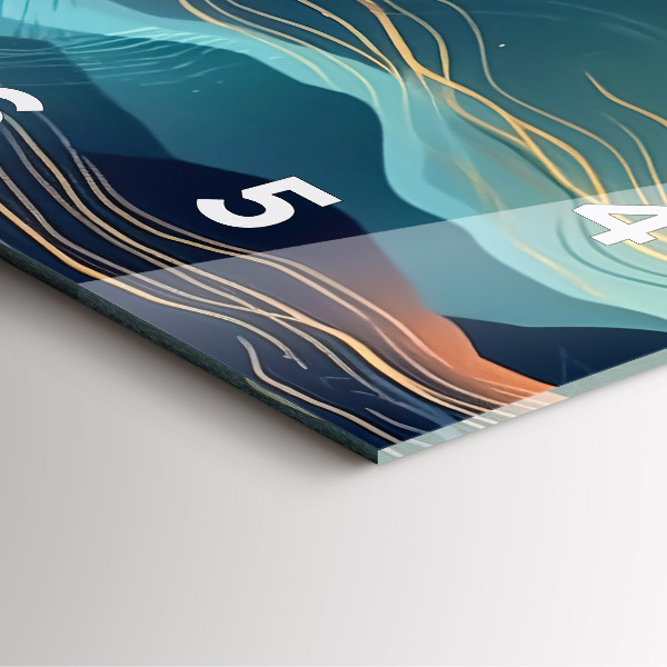 Zegar ścienny kwadratowy Krajobraz górski