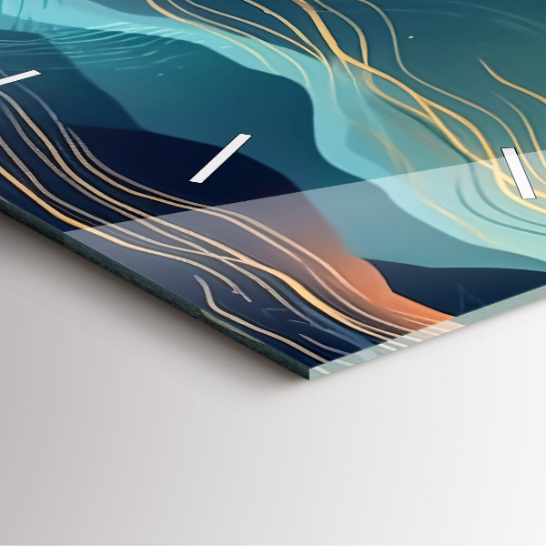 Zegar ścienny kwadratowy Krajobraz górski