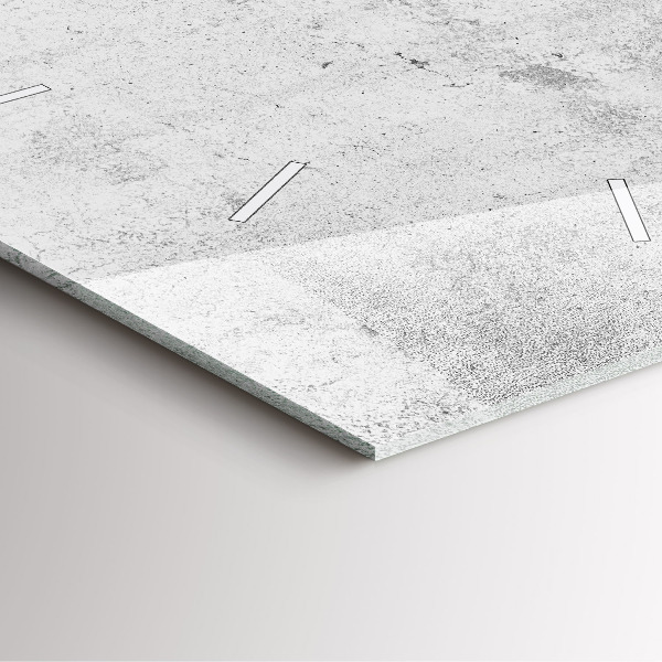 Zegar ścienny kwadratowy Betonowy mur