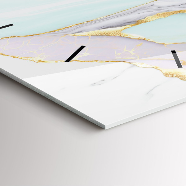 Zegar ścienny kwadratowy Wzór marmurowy