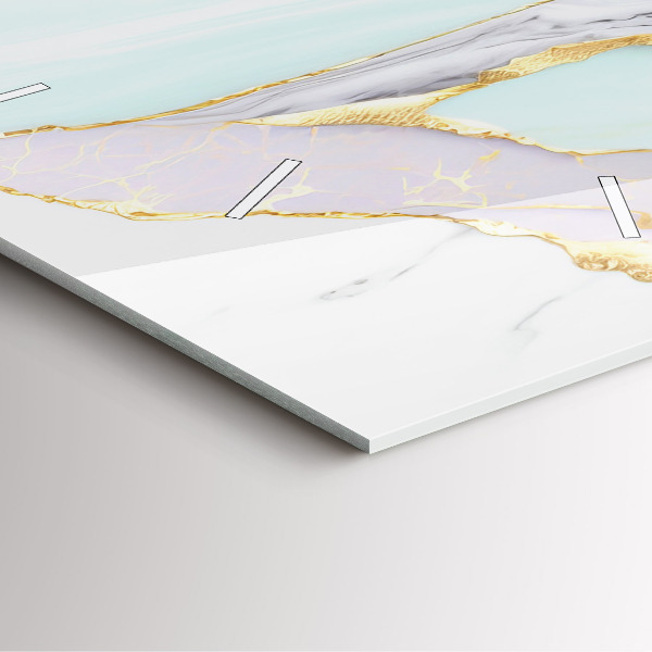 Zegar ścienny kwadratowy Wzór marmurowy