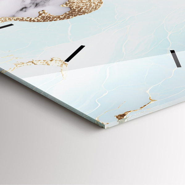 Zegar ścienny kwadratowy Pastelowy marmur