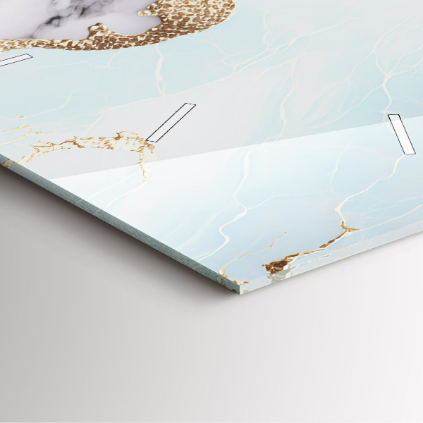 Zegar ścienny kwadratowy Pastelowy marmur