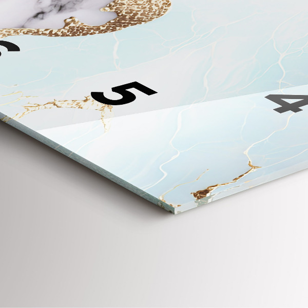 Zegar ścienny kwadratowy Pastelowy marmur