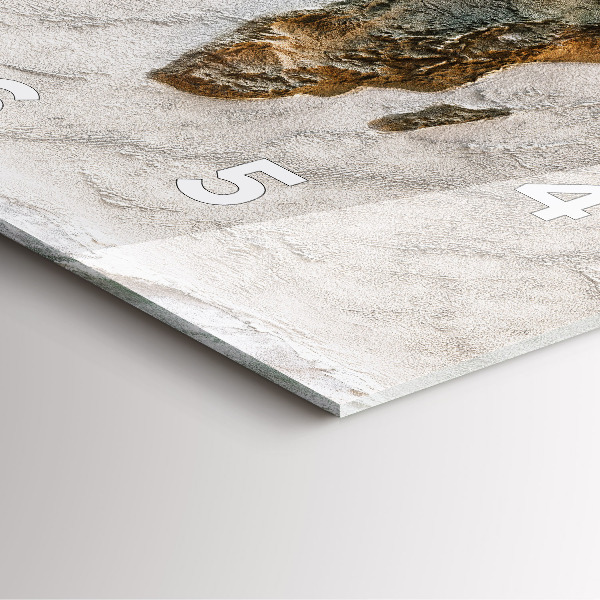 Zegar ścienny kwadratowy Stara mapa świata