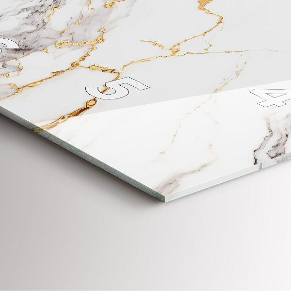 Zegar ścienny kwadratowy Marmur ozdobny