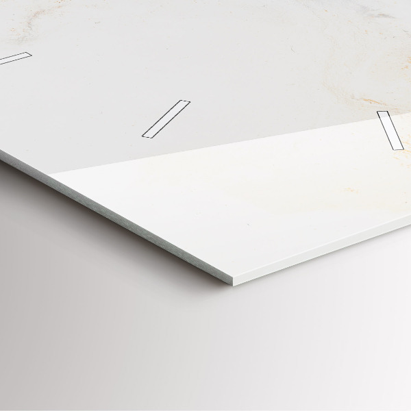 Zegar na ścianę kwadratowy Artystyczny marmur