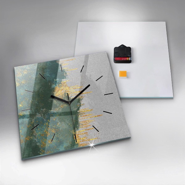 Zegar na ścianę kwadratowy Dekoracyjny wzór