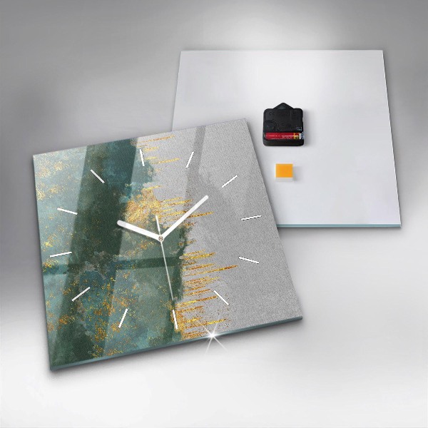 Zegar na ścianę kwadratowy Dekoracyjny wzór