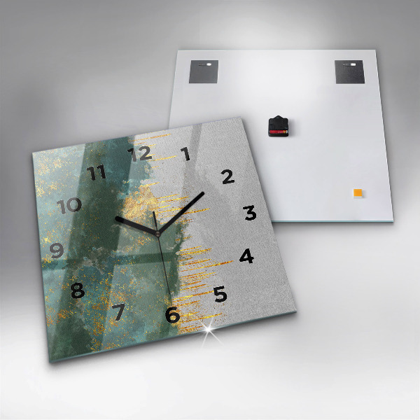 Zegar na ścianę kwadratowy Dekoracyjny wzór