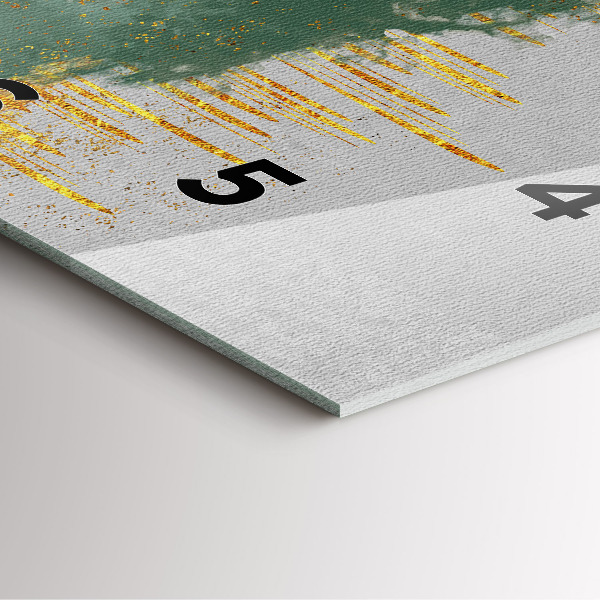 Zegar na ścianę kwadratowy Dekoracyjny wzór