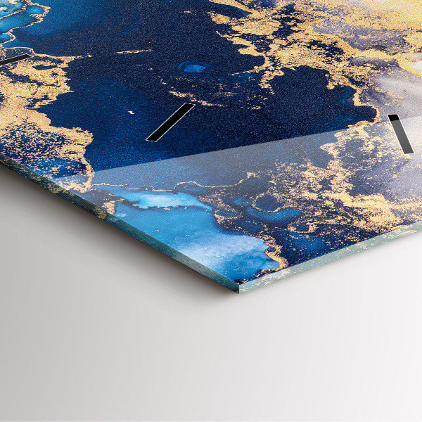 Zegar na ścianę kwadratowy Marmur wzór