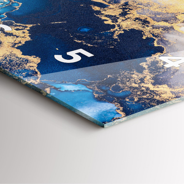 Zegar na ścianę kwadratowy Marmur wzór