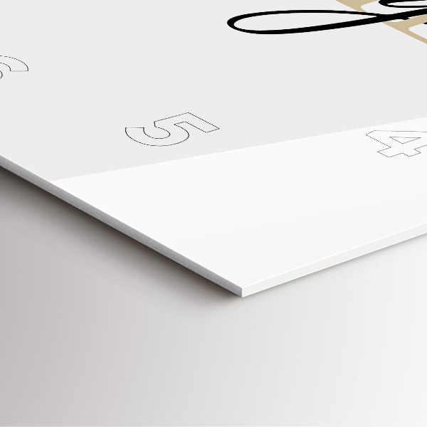 Zegar na ścianę kwadratowy Napis Family