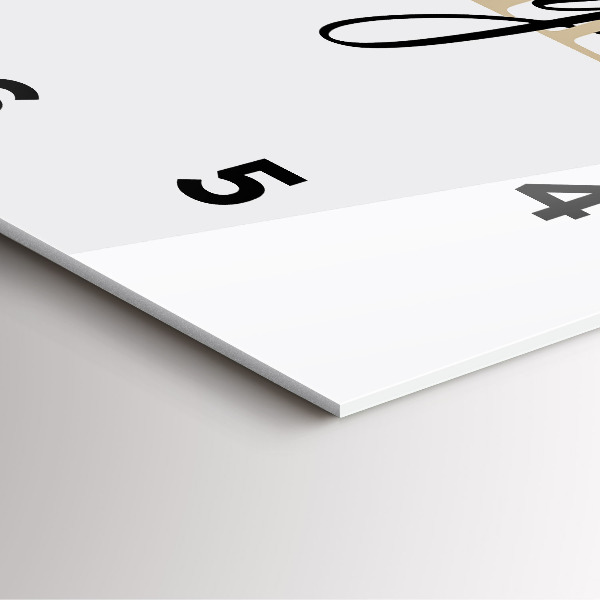 Zegar na ścianę kwadratowy Napis Family