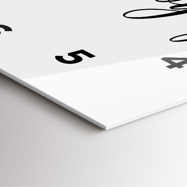 Zegar na ścianę kwadratowy Napis Bon voyage