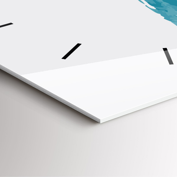 Zegar na ścianę kwadratowy Pociągnięcia pędzla