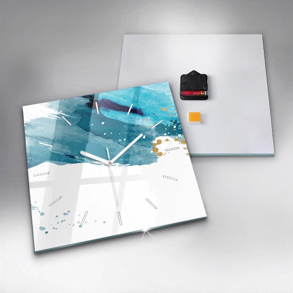 Zegar na ścianę kwadratowy Pociągnięcia pędzla