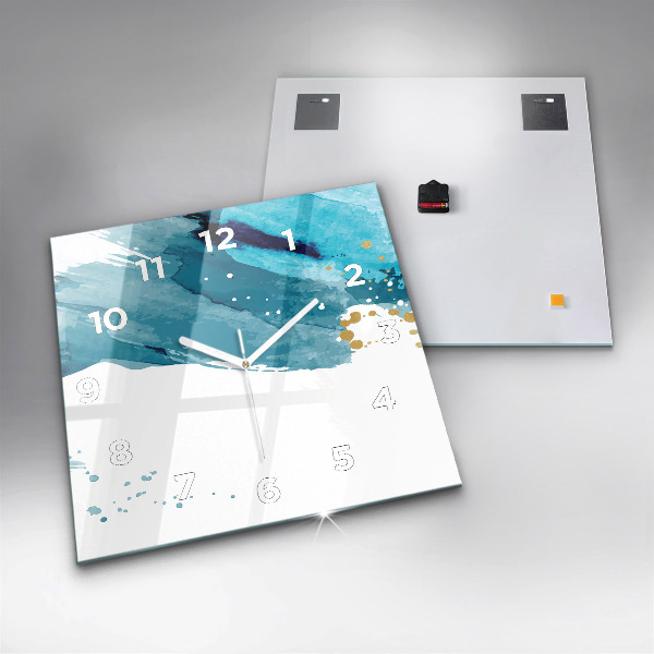 Zegar na ścianę kwadratowy Pociągnięcia pędzla