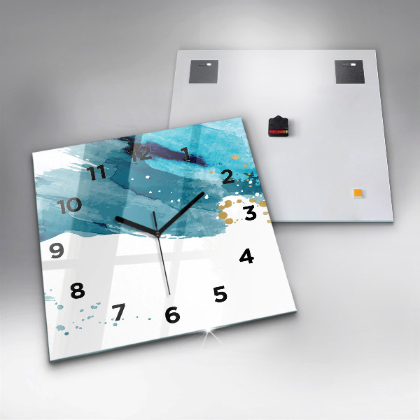 Zegar na ścianę kwadratowy Pociągnięcia pędzla