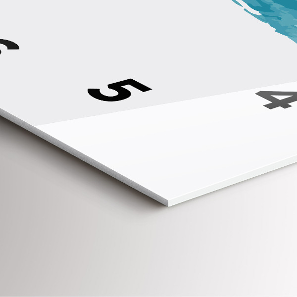 Zegar na ścianę kwadratowy Pociągnięcia pędzla