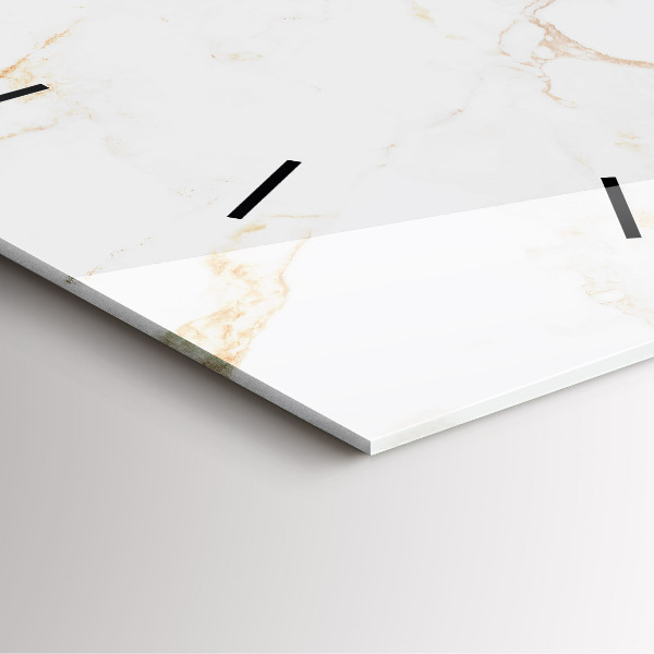 Zegar na ścianę kwadratowy Elegancki marmur