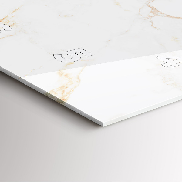 Zegar na ścianę kwadratowy Elegancki marmur