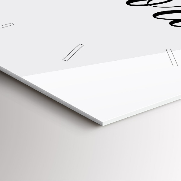 Zegar na ścianę kwadratowy Napis Memories