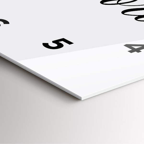 Zegar na ścianę kwadratowy Napis Memories