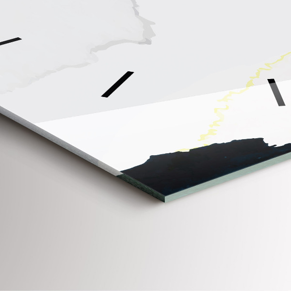 Zegar na ścianę kwadratowy Plamy abstrakcja