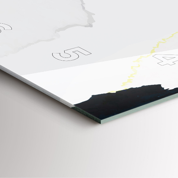 Zegar na ścianę kwadratowy Plamy abstrakcja