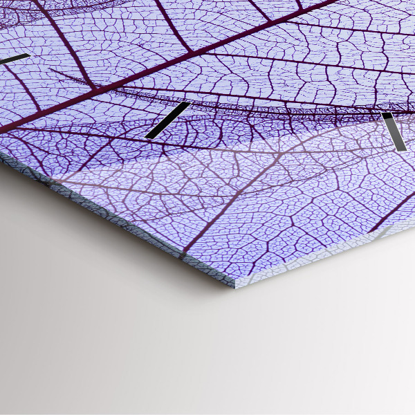 Zegar na ścianę kwadratowy Liście – natura